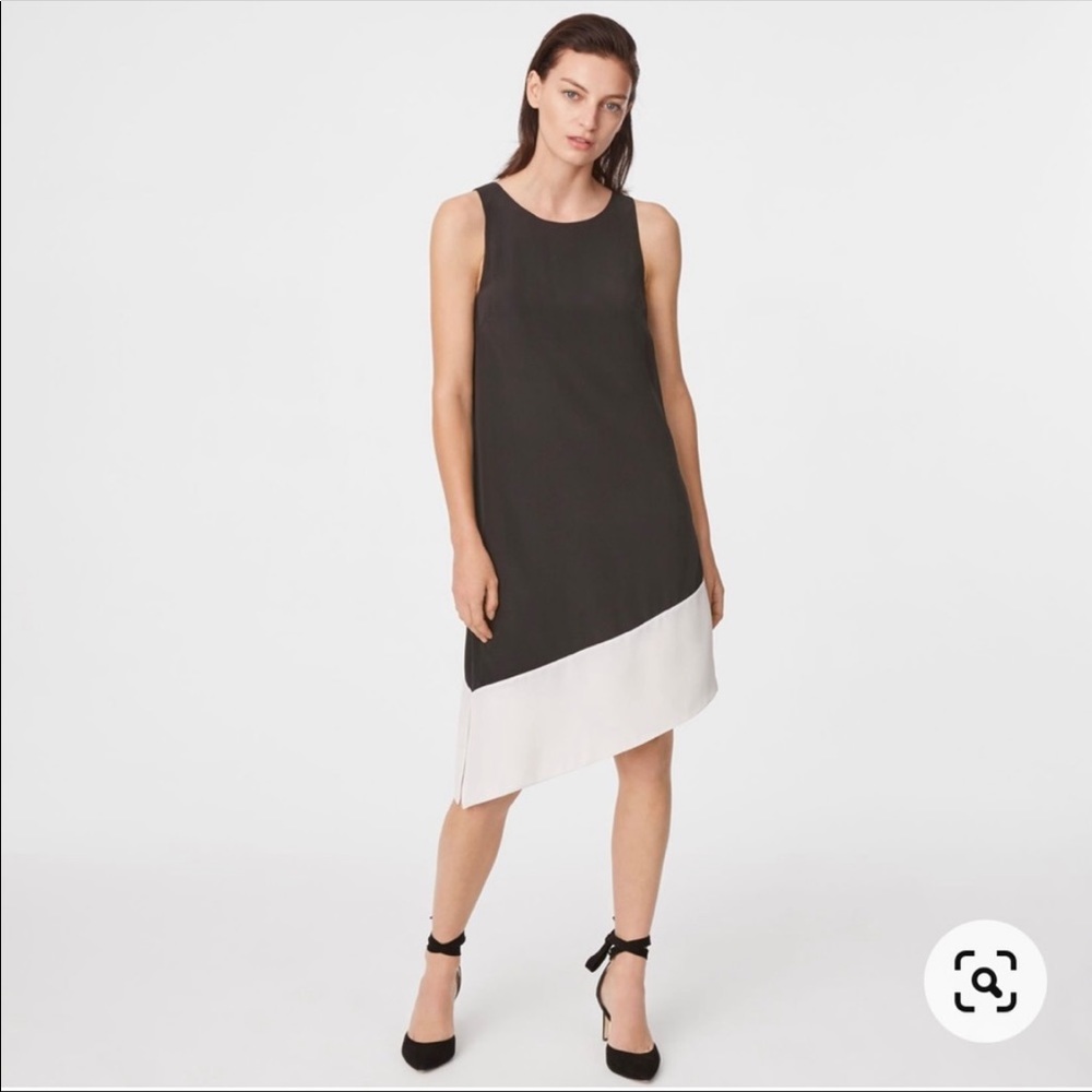 Club Monaco asymmetrical hem sheath dress